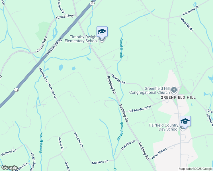 map of restaurants, bars, coffee shops, grocery stores, and more near 1341 Redding Road in Fairfield