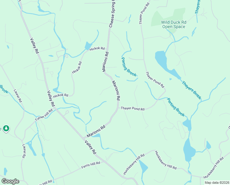 map of restaurants, bars, coffee shops, grocery stores, and more near 196 Mariomi Road in New Canaan