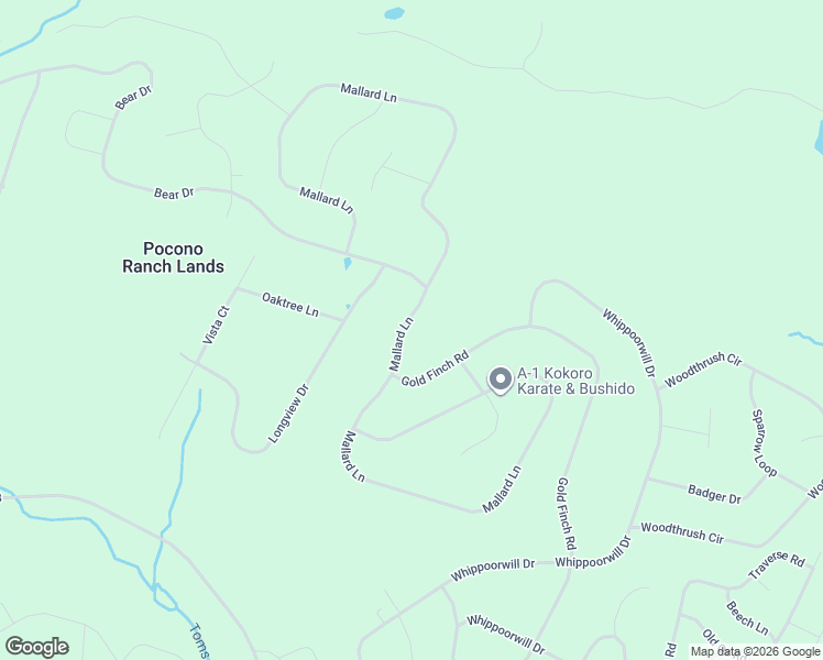 map of restaurants, bars, coffee shops, grocery stores, and more near 261 Ranchlands in Bushkill