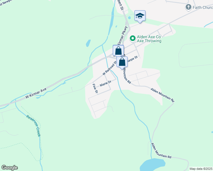 map of restaurants, bars, coffee shops, grocery stores, and more near 150 Hemlock St in Nanticoke