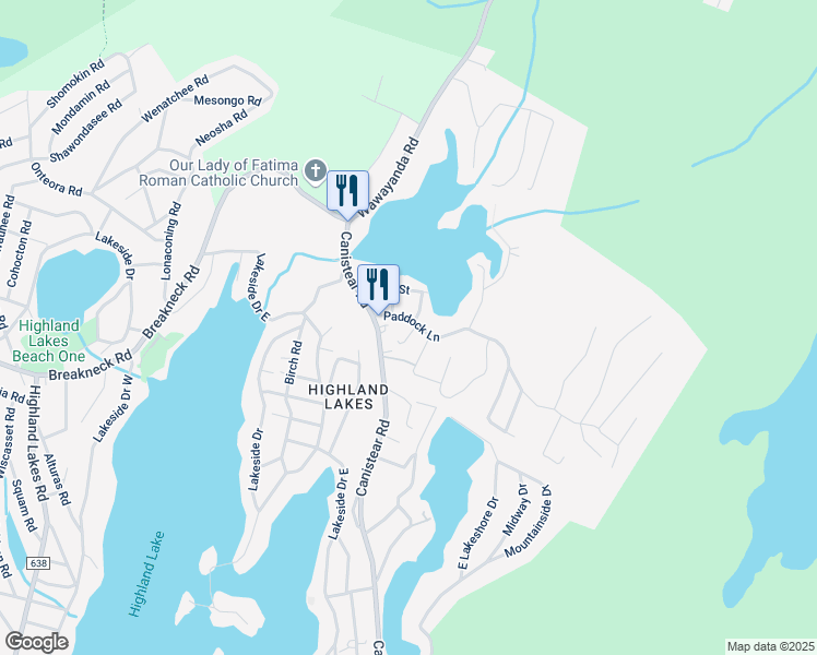 map of restaurants, bars, coffee shops, grocery stores, and more near 5 Elm Street in Sussex County