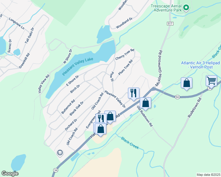 map of restaurants, bars, coffee shops, grocery stores, and more near 6-23 Pine Street in Sussex County