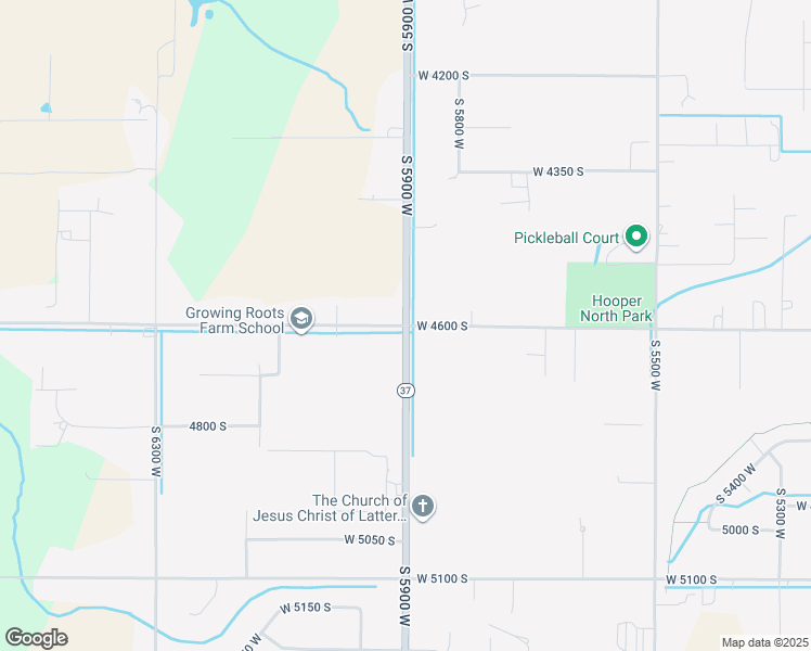 map of restaurants, bars, coffee shops, grocery stores, and more near 4599 South 5900 West in Hooper