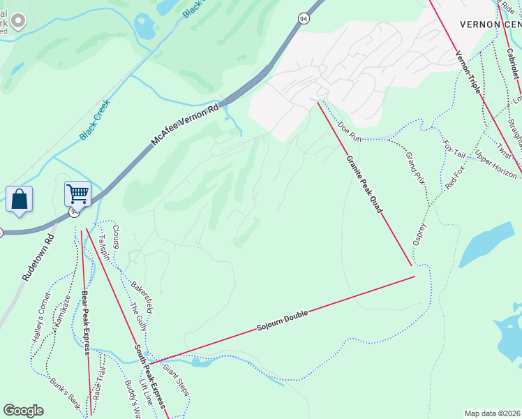 map of restaurants, bars, coffee shops, grocery stores, and more near 9 Augusta Drive in Vernon Township