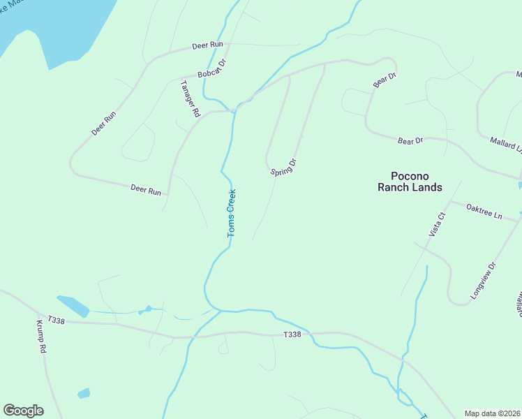 map of restaurants, bars, coffee shops, grocery stores, and more near 3124 Spring Court in Pocono Ranch Lands