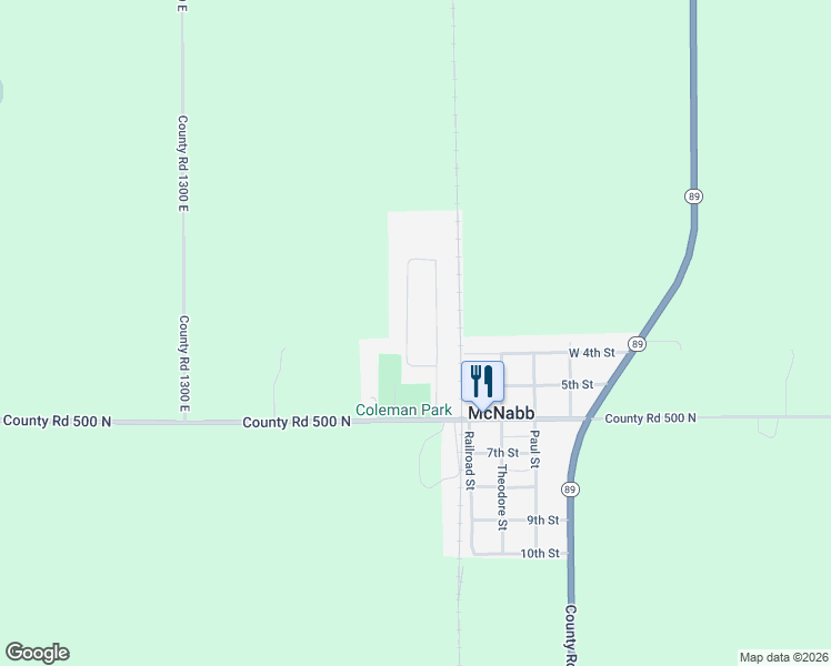 map of restaurants, bars, coffee shops, grocery stores, and more near 212 North Albert Avenue in McNabb