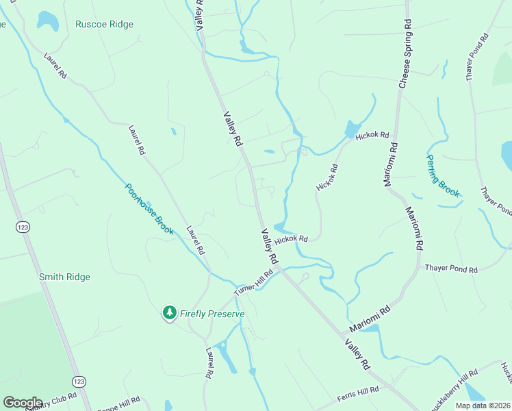 map of restaurants, bars, coffee shops, grocery stores, and more near 783 Valley Road in New Canaan