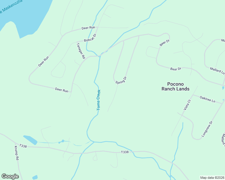 map of restaurants, bars, coffee shops, grocery stores, and more near 3124 Spring Court in Bushkill