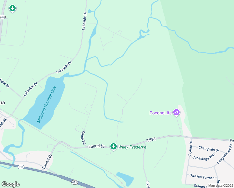 map of restaurants, bars, coffee shops, grocery stores, and more near 299 West Drive in Tobyhanna