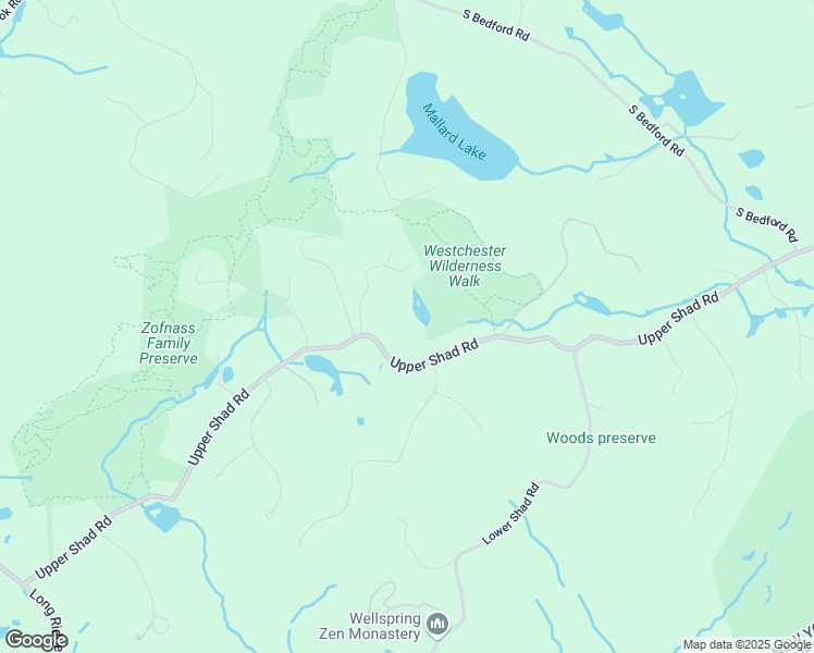 map of restaurants, bars, coffee shops, grocery stores, and more near 193 Upper Shad Road in Pound Ridge