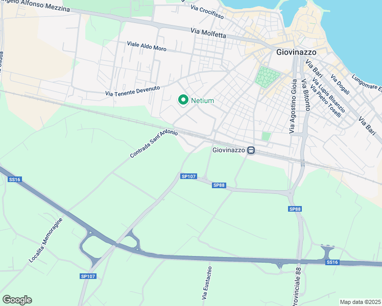 map of restaurants, bars, coffee shops, grocery stores, and more near 12 Via Dott. Saverio Daconto Storico in Città Metropolitana di Bari