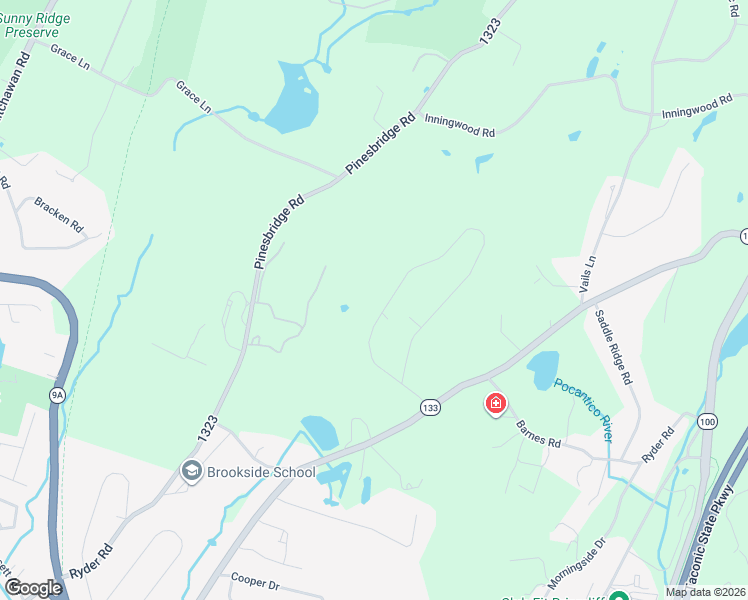 map of restaurants, bars, coffee shops, grocery stores, and more near 40 Edgewood Road in Ossining