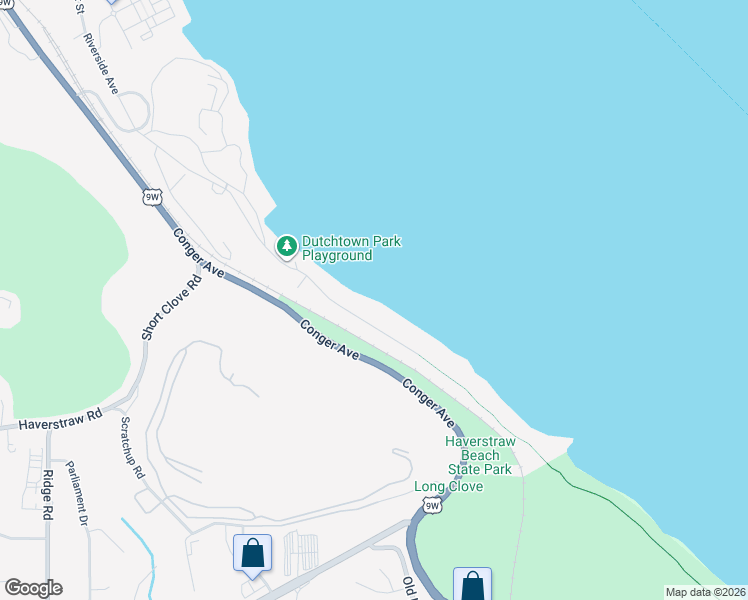 map of restaurants, bars, coffee shops, grocery stores, and more near 20 Riverside Avenue in Haverstraw