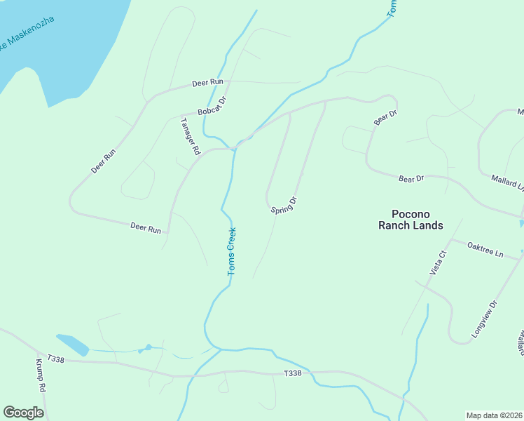 map of restaurants, bars, coffee shops, grocery stores, and more near 310 Ranchlands in Bushkill