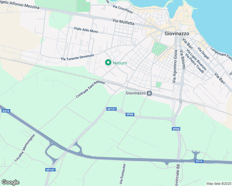 map of restaurants, bars, coffee shops, grocery stores, and more near 12 Via Dott. Saverio Daconto Storico in Città Metropolitana di Bari