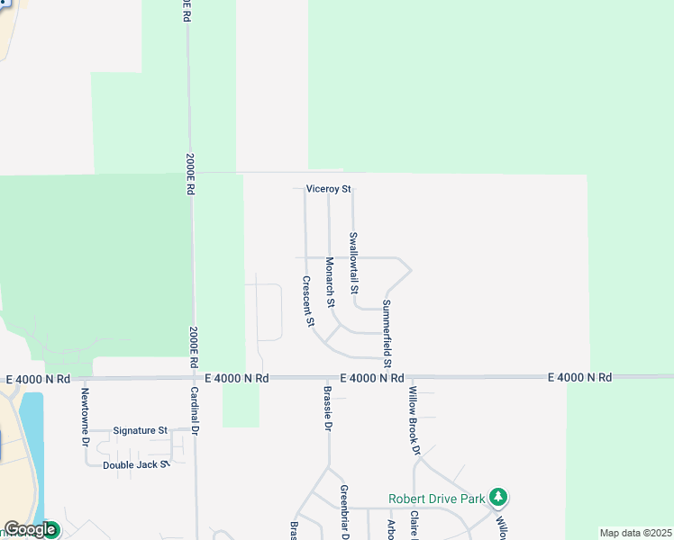 map of restaurants, bars, coffee shops, grocery stores, and more near 2297 Monarch Street in Bourbonnais