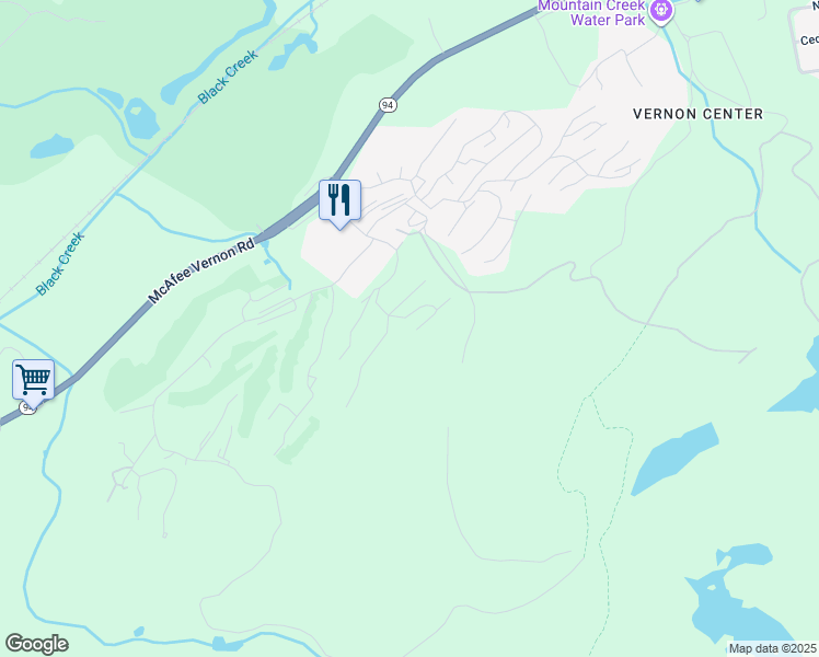 map of restaurants, bars, coffee shops, grocery stores, and more near 1 Red Lodge Drive in Vernon Township