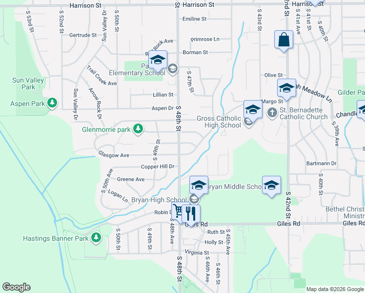 map of restaurants, bars, coffee shops, grocery stores, and more near in 