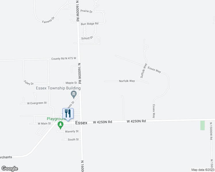 map of restaurants, bars, coffee shops, grocery stores, and more near 151 Norfolk Way in Essex