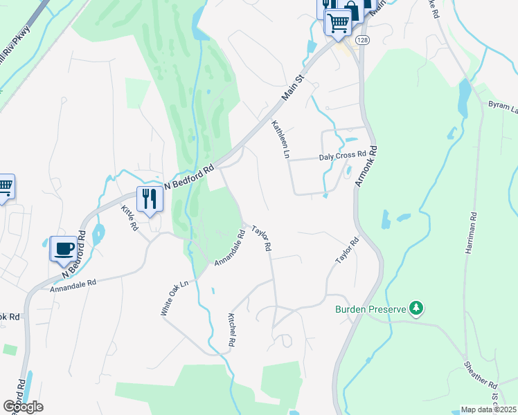 map of restaurants, bars, coffee shops, grocery stores, and more near 10 Gray Rock Park Road in Mount Kisco
