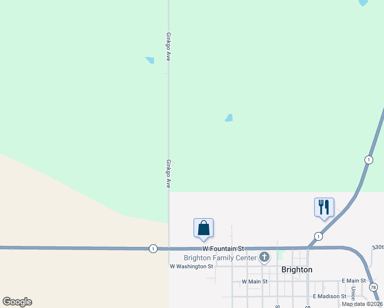 map of restaurants, bars, coffee shops, grocery stores, and more near 3270 Ginkgo Avenue in Brighton