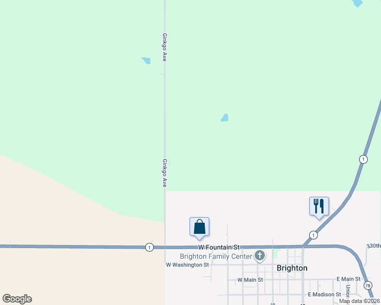 map of restaurants, bars, coffee shops, grocery stores, and more near 3270 Ginkgo Avenue in Brighton