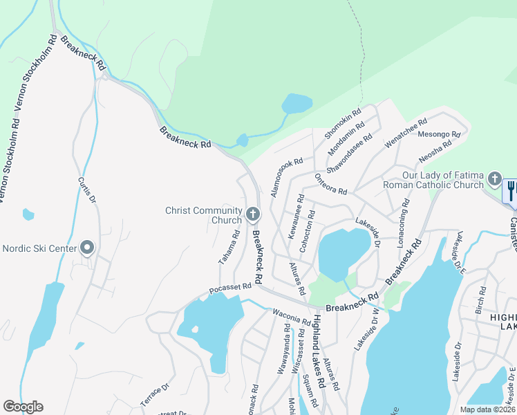 map of restaurants, bars, coffee shops, grocery stores, and more near 5 Alamoosook Road in Sussex County