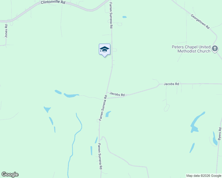 map of restaurants, bars, coffee shops, grocery stores, and more near 689 Farren Surrena Road in Harrisville