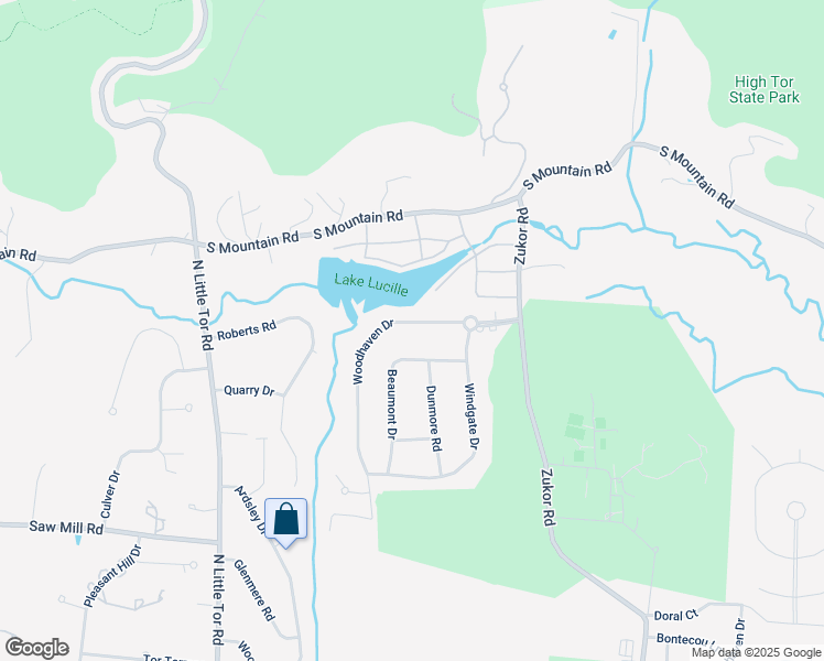 map of restaurants, bars, coffee shops, grocery stores, and more near 19 Woodhaven Drive in New City