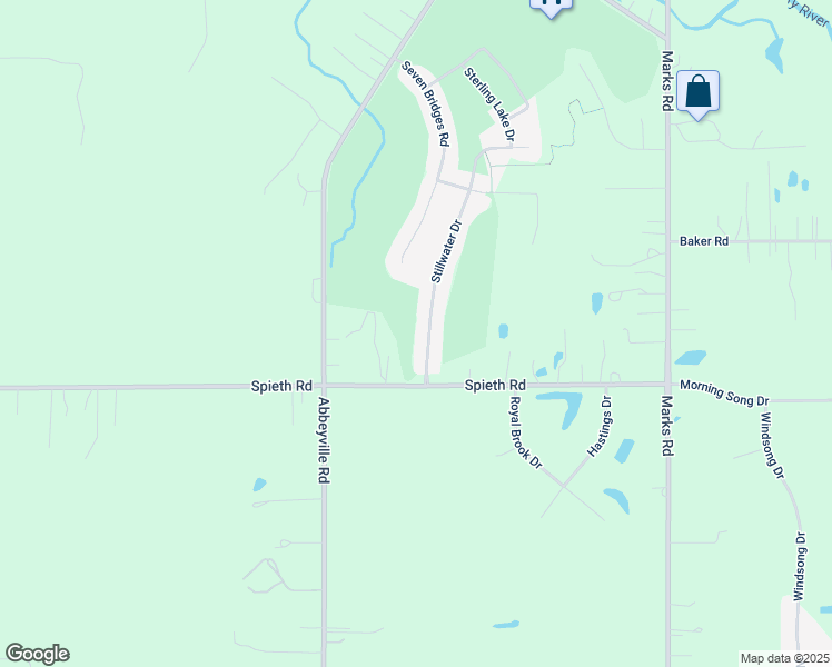 map of restaurants, bars, coffee shops, grocery stores, and more near 3370 Stillwater Drive in Medina