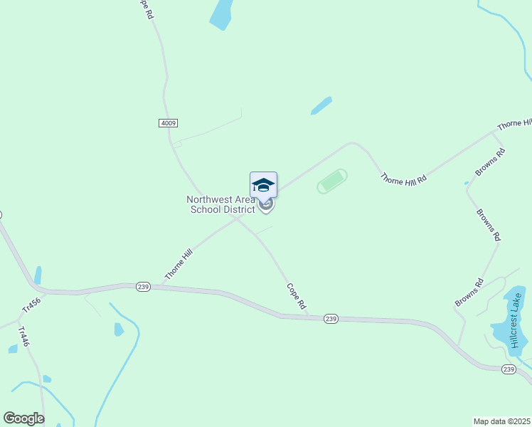 map of restaurants, bars, coffee shops, grocery stores, and more near 243 Thorne Hill Road in Shickshinny