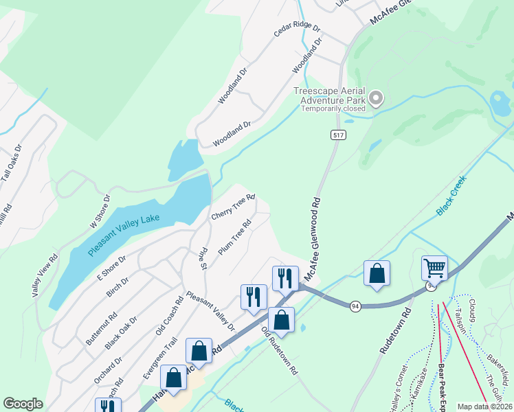 map of restaurants, bars, coffee shops, grocery stores, and more near 29 Plum Tree Road in Sussex County