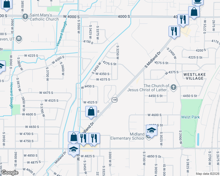 map of restaurants, bars, coffee shops, grocery stores, and more near 4435 South Cross Creek Road in West Haven