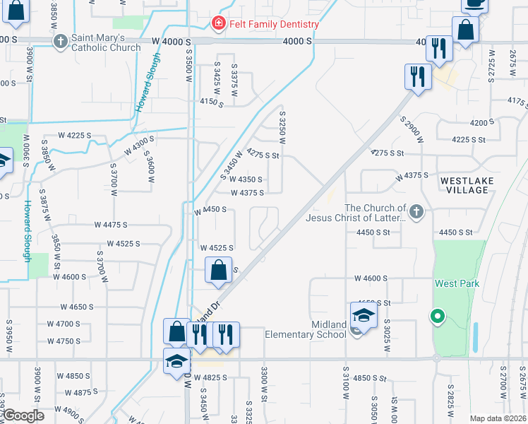 map of restaurants, bars, coffee shops, grocery stores, and more near 4435 South Cross Creek Road in West Haven
