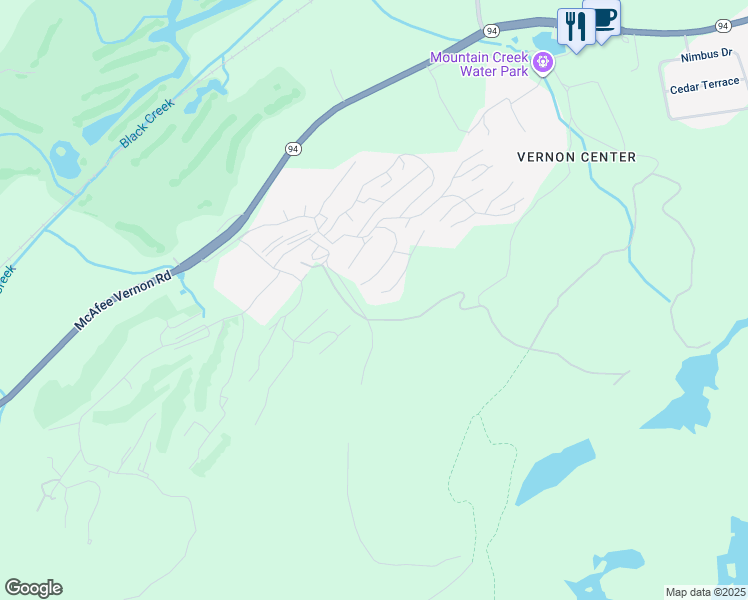 map of restaurants, bars, coffee shops, grocery stores, and more near 3 Telemark Drive in Vernon Township