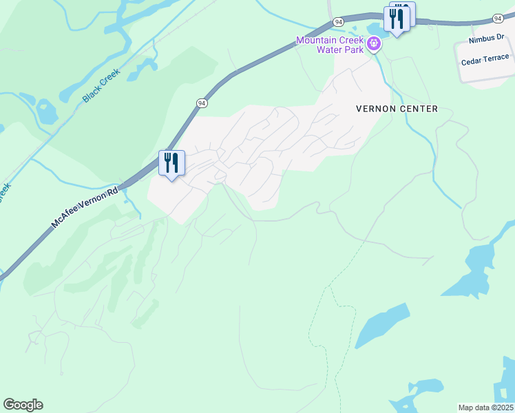 map of restaurants, bars, coffee shops, grocery stores, and more near 4 Red Lodge Drive in Vernon Township