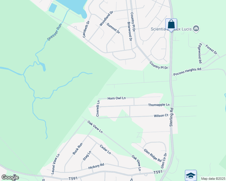 map of restaurants, bars, coffee shops, grocery stores, and more near 187 Ryans Road in Tobyhanna