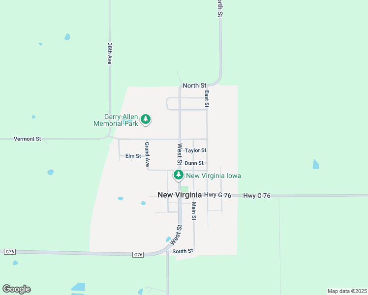 map of restaurants, bars, coffee shops, grocery stores, and more near 801 West Street in New Virginia