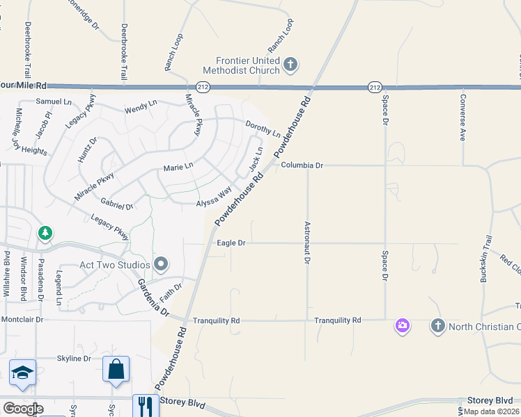 map of restaurants, bars, coffee shops, grocery stores, and more near in Cheyenne