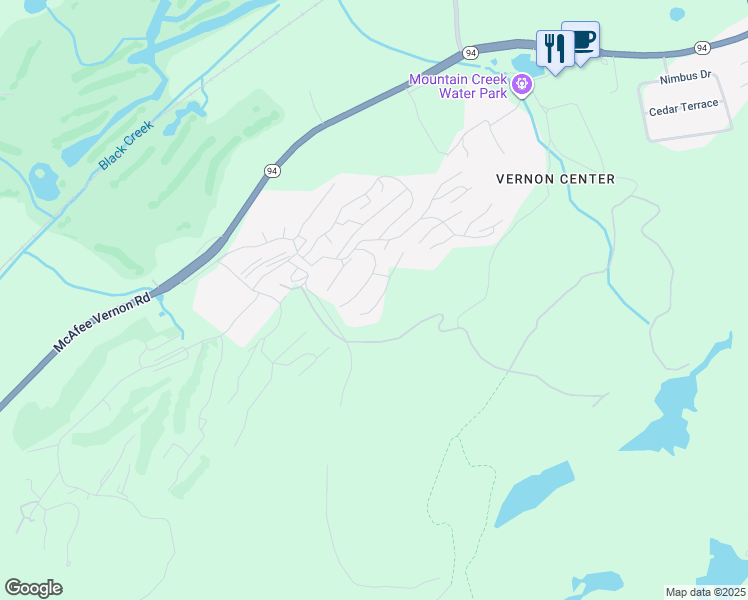map of restaurants, bars, coffee shops, grocery stores, and more near 4 Telemark Drive in Vernon Township