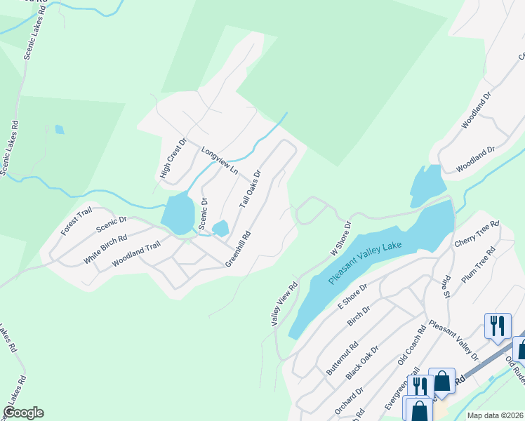 map of restaurants, bars, coffee shops, grocery stores, and more near 71 Greenhill Road in Hamburg