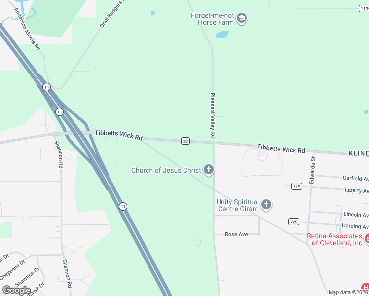 map of restaurants, bars, coffee shops, grocery stores, and more near 1331 Tibbetts Wick Rd in Girard