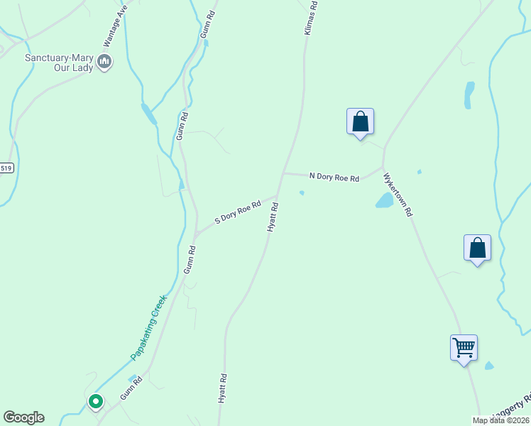 map of restaurants, bars, coffee shops, grocery stores, and more near 84 Hyatt Road in Branchville