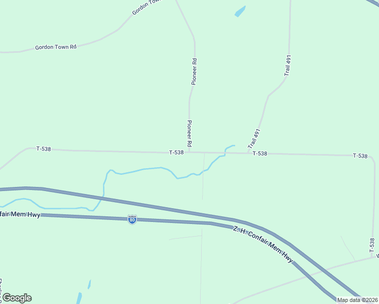 map of restaurants, bars, coffee shops, grocery stores, and more near 1277 T-538 in Clarion