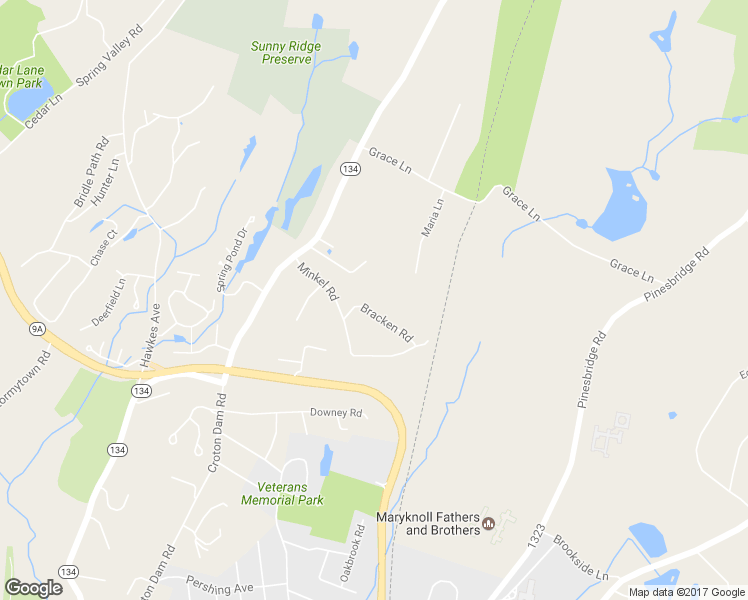 map of restaurants, bars, coffee shops, grocery stores, and more near 7 Bracken Road in Ossining