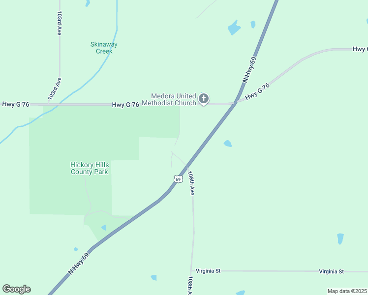 map of restaurants, bars, coffee shops, grocery stores, and more near 23459 Main Street in New Virginia