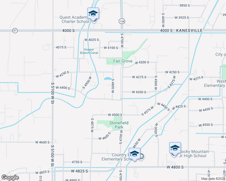 map of restaurants, bars, coffee shops, grocery stores, and more near 4350 S 4800 W in West Haven