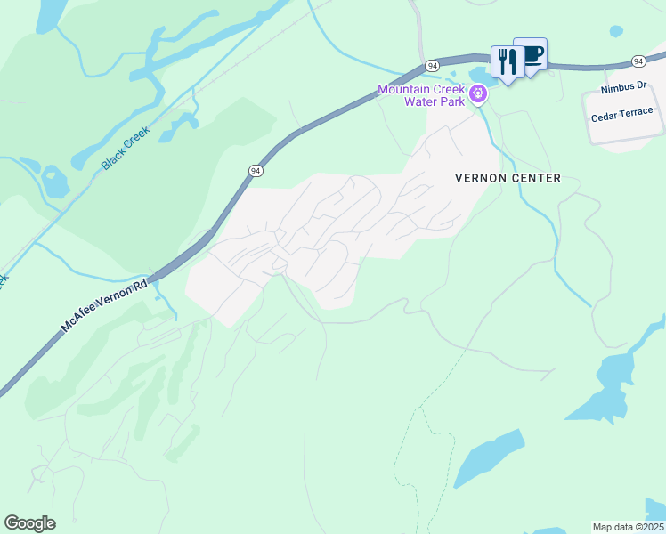 map of restaurants, bars, coffee shops, grocery stores, and more near 4 Davos Drive in Vernon Township
