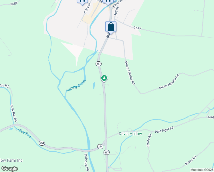 map of restaurants, bars, coffee shops, grocery stores, and more near 4106 Maple Grove Road in Benton