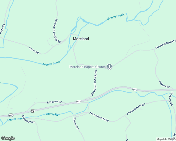 map of restaurants, bars, coffee shops, grocery stores, and more near 2476 Moreland Township Road in Muncy